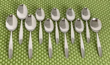 Rebacraft Unknown Pattern Stainless Set of 11 Spoons Flatware