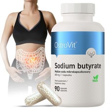 SODIUM BUTYRATE 600MG 90   360 VEGAN CAPSULES   GUT  LIVER HEALTH, IBS RELIEF