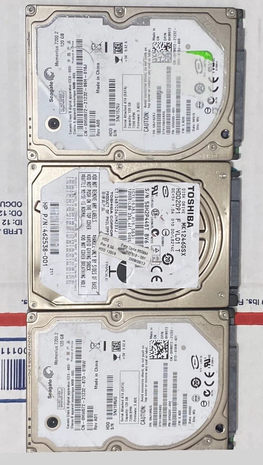 (lote de 63) discos duros SATA 2.5 y 3.5 todos probados funcionando Foto 4 de 4