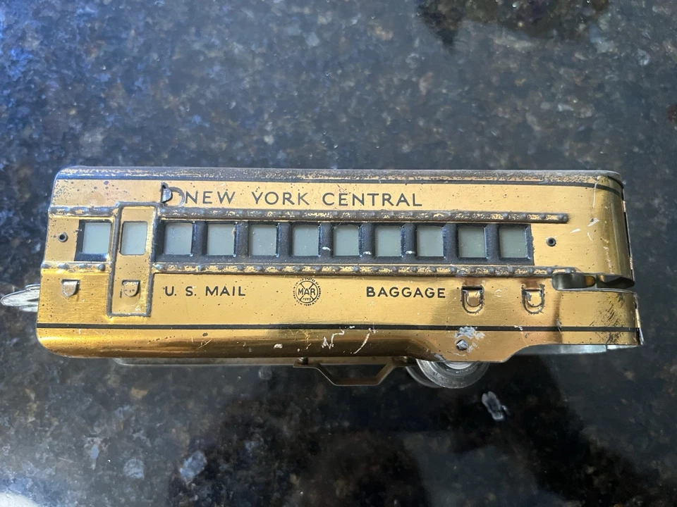 MARX 7096 STREAMLINE MERCURY COPPER PASSENGER O GUAGE TRAIN SET PRE-WAR UNTESTED - Image 2 of 4