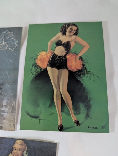 Camden Graphics Postcard x3 (Unused) Vintage Pin-up Glamour Girl Cheesecake Art - Picture 3 of 5