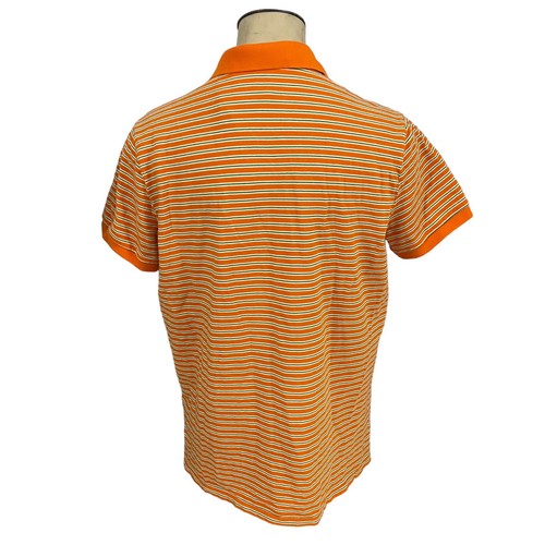 Polo Jeans Co Camisa Para Hombres XL Naranja Rayas Trabajo Oficina Atlético Preppy Costero - Imagen 2 de 15