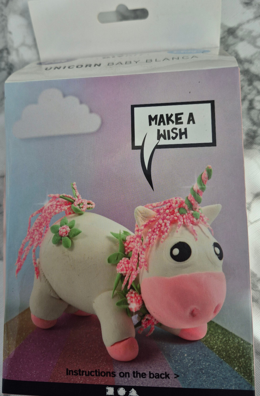 Diy silk clay and foam clay kit unicorn baby adult, child, moulding kit keepsake