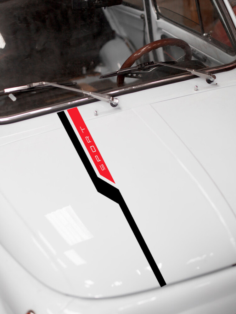 Racing Hood Bonnet Stripes Vinyl Decal Sticker for Car SUV Truck Universal Fit