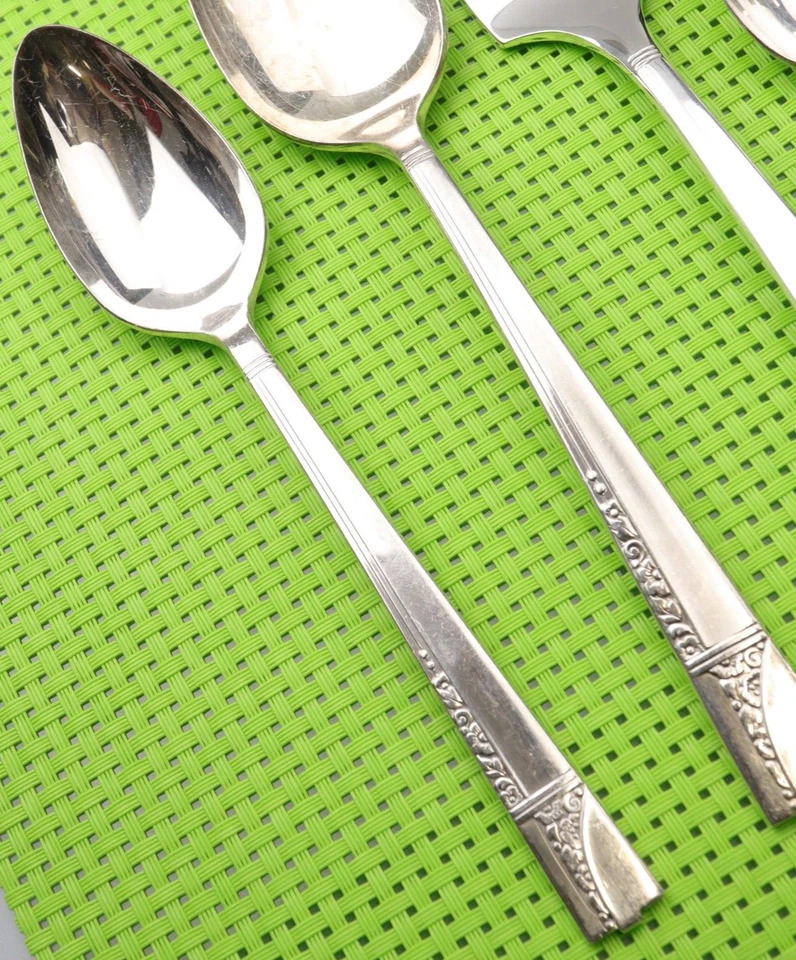 1937 CAPRICE Silver Plate Flatware Silverware 6 Mixed Replacement Pieces - Image 3 of 4