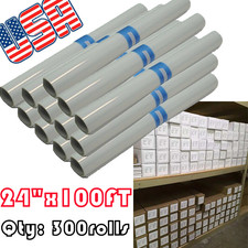 US 300rolls 24"x100FT Waterproof Screen Printing Inkjet Milky Transparency Film