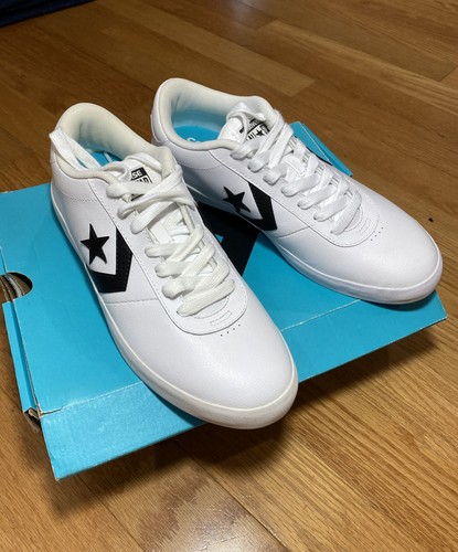 Converse Hombre Point Star Ox Cuero Zapatos Blancos Zapatillas Talla 888755374849