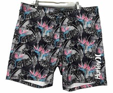 Hurley Stretch Board Shorts Swim Trunks Mens Multicolored NWT Size 38
