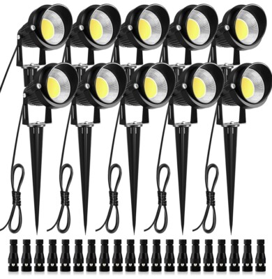 10 ZUCKEO 10W Low Voltage Landscape LED Spotlights 1000Lm
