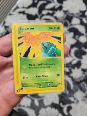 Pokemon TCG: 2002 Expedition Base Set Bulbasaur 95/165 Common MP/LP