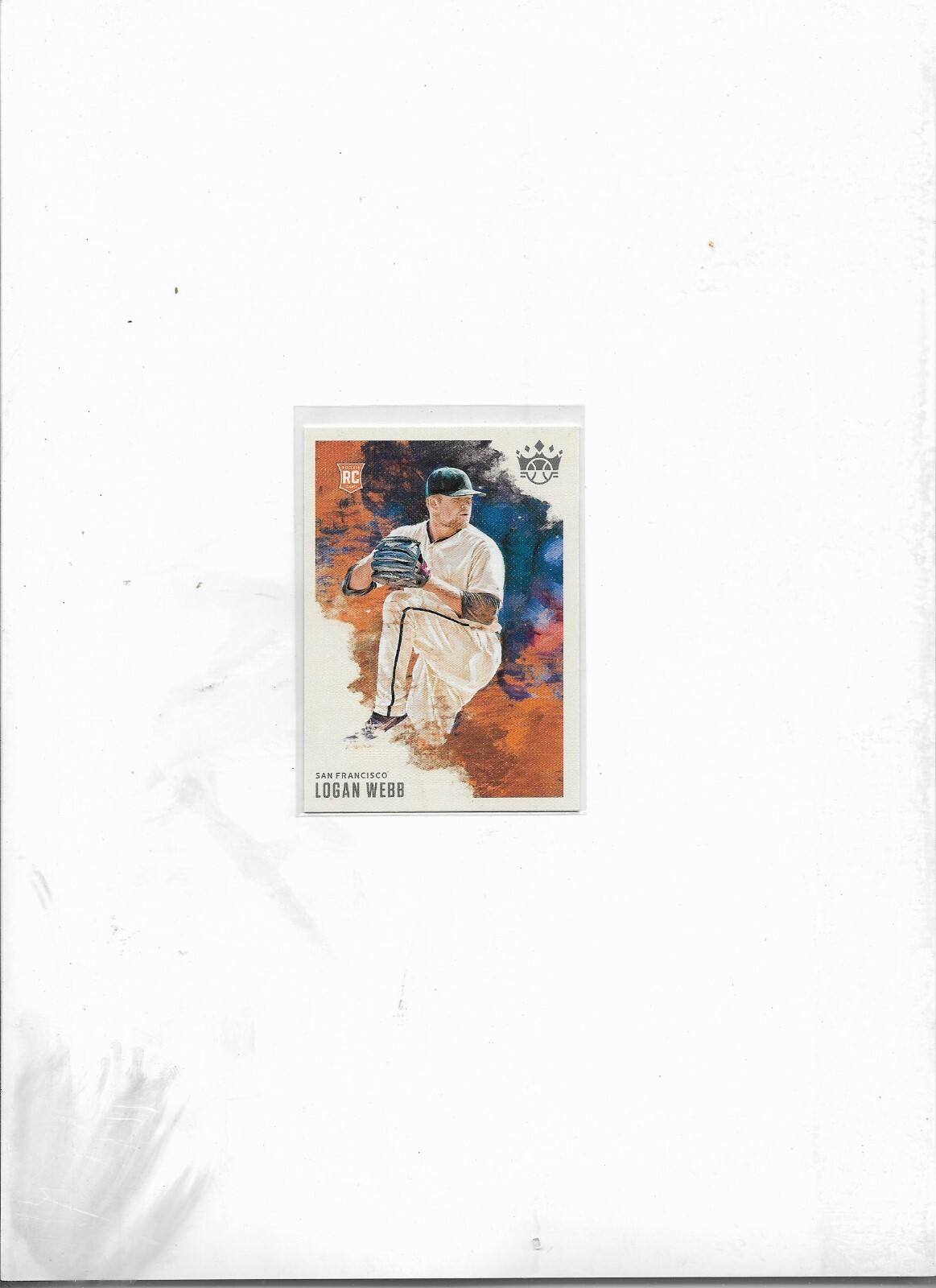 Logan Webb 2020 Diamond Kings SP High Number Baseball Card 156-image