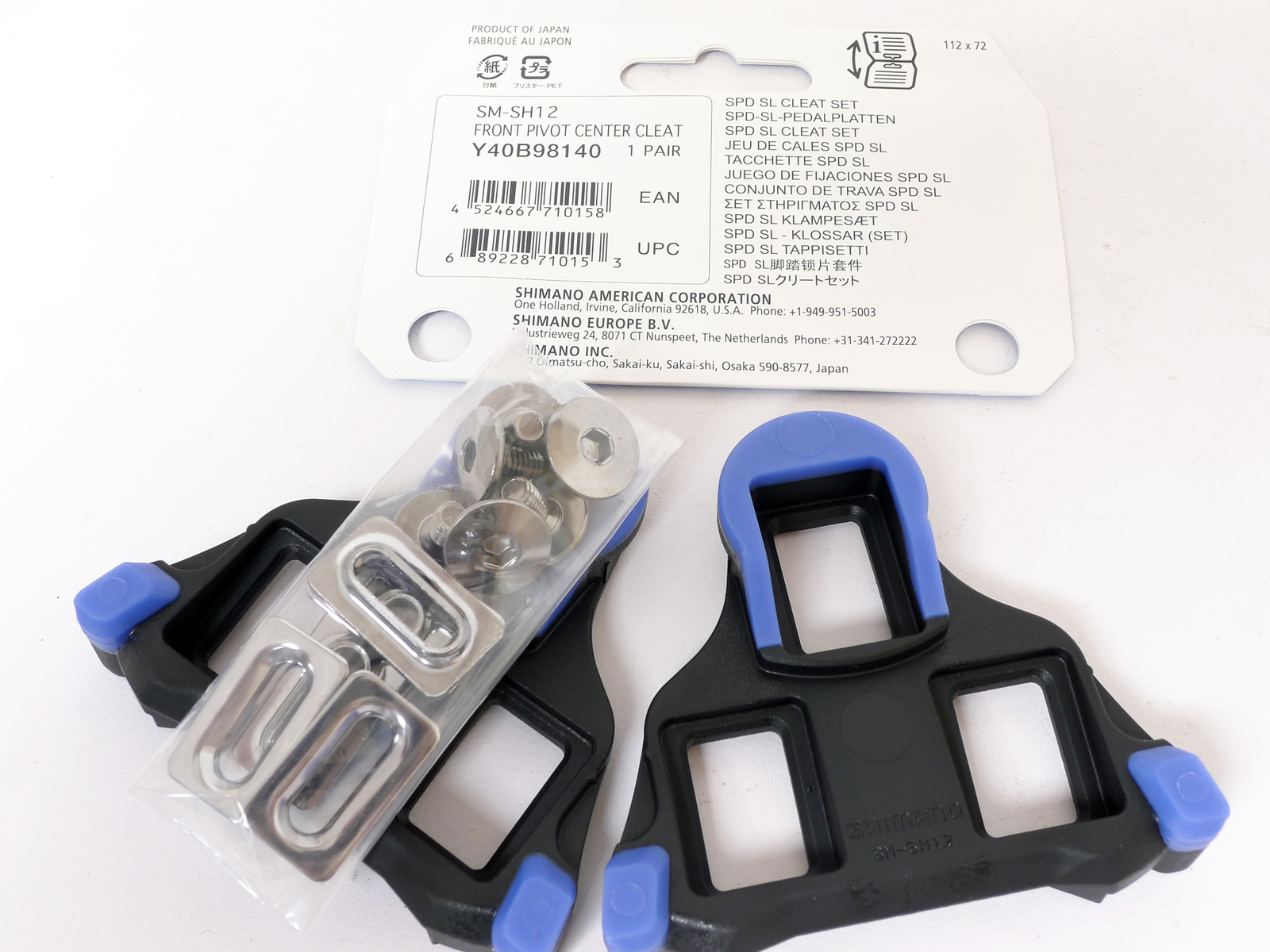 Shimano SPD-SL SM-SH12 2&deg; Float Pedals Shoes Cleats Set For Road Bike Cycling US