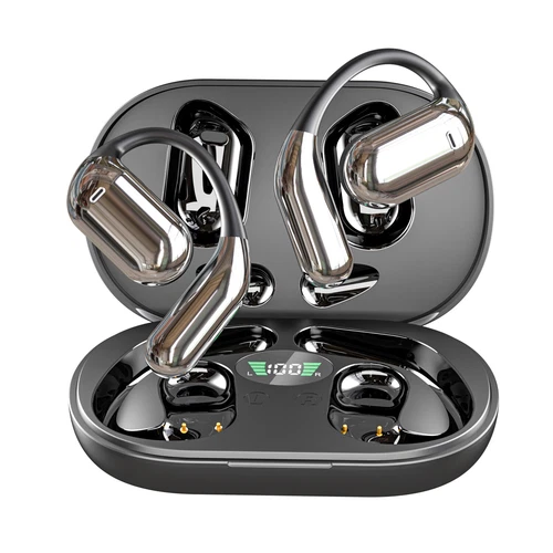 LCD Touch Screen Open-Ear Earbuds Wireless Bluetooth 5.4 Headphones Earphones - Picture 16 of 21