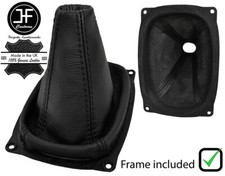 SCHWARZ LEDER HANDBUCH SCHALTSACK+KUNSTSTOFFRAHME F?R HYUNDAI SANTA FE 01-06