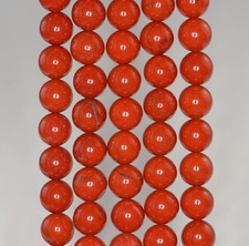 8MM BRICK RED BRECCIATED JASPER GEMSTONE GRADE AA BROWN ROUND LOOSE BEADS 15"