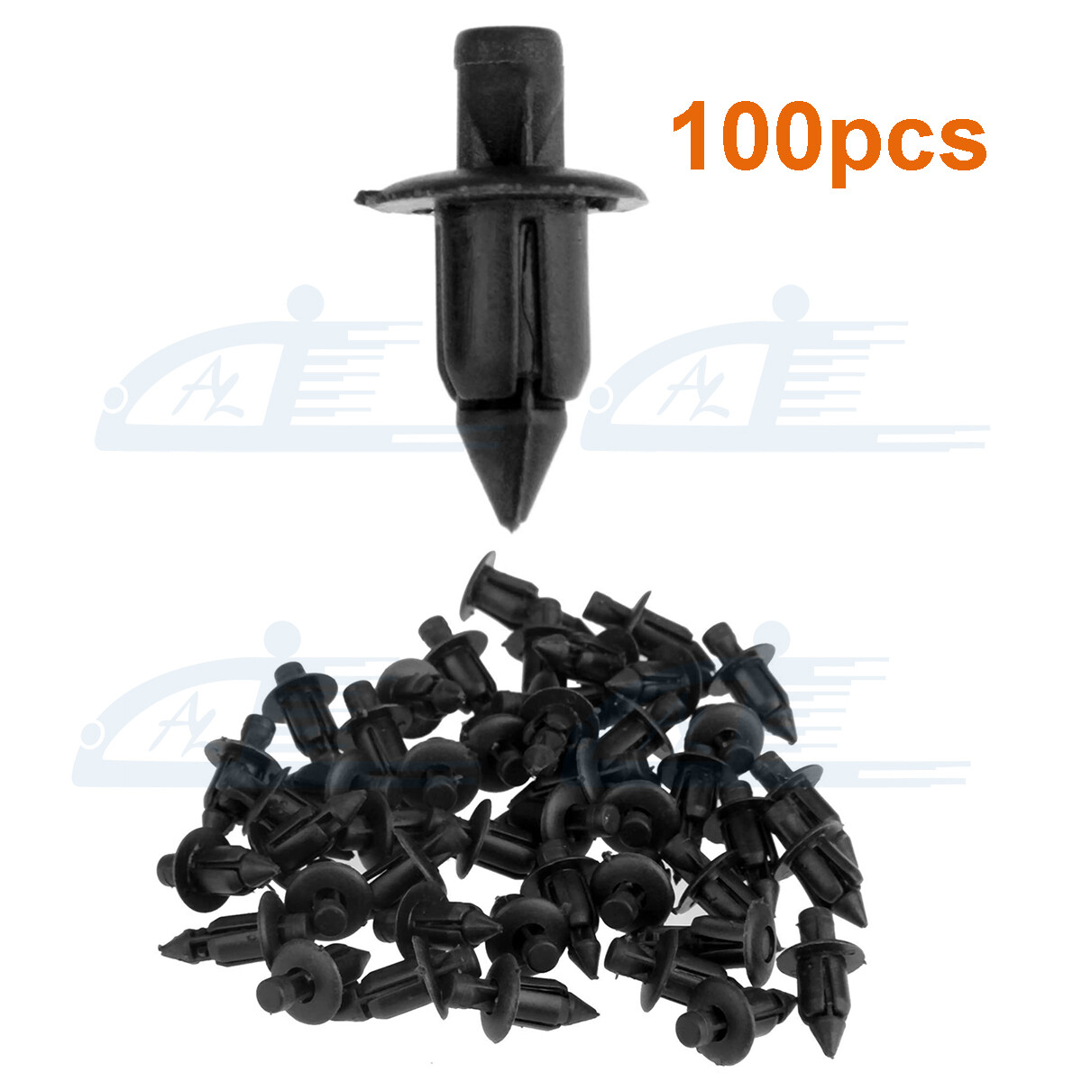 100xATVFairingFenderClipNylonRivetForSuzukiGSXR130010007506001100G