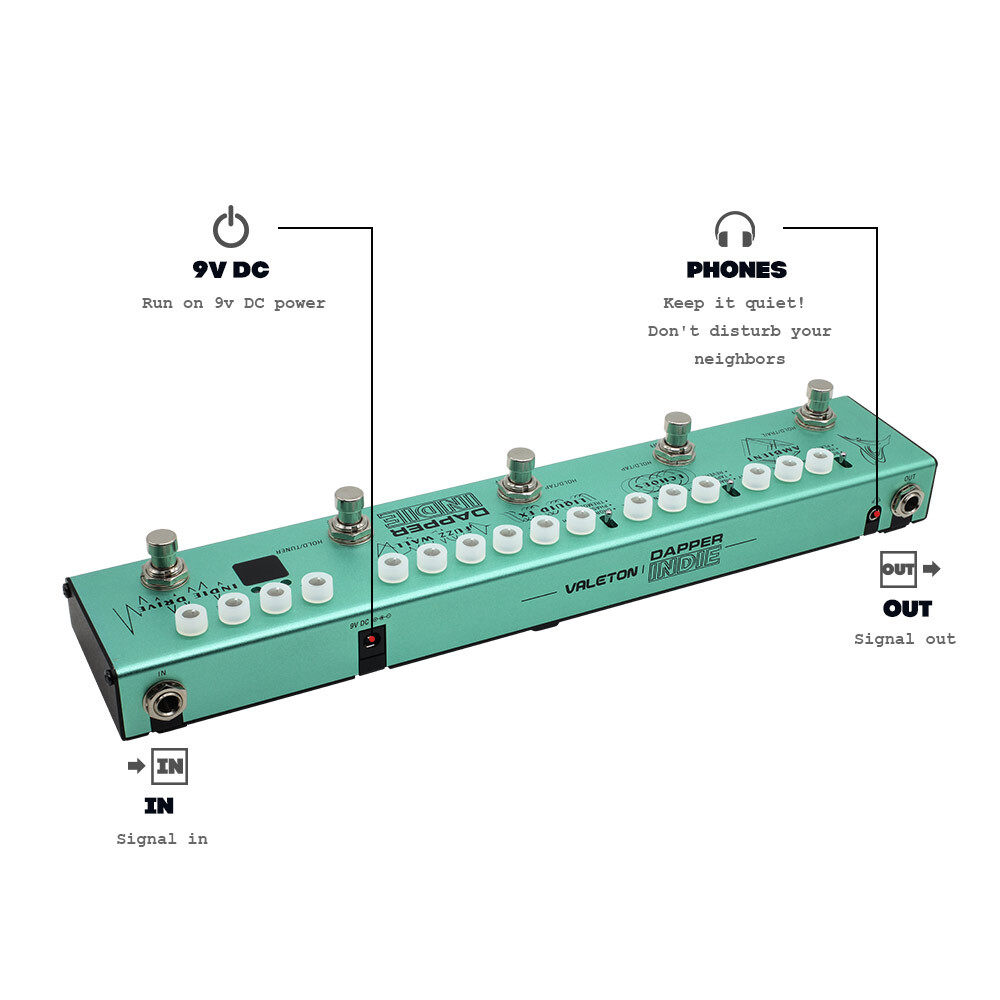 Ernie Ball Guitar Strings Valeton Dapper Indie Guitar Multi