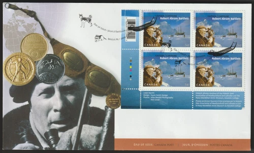 Canada #2337, Captain Robert Bartlett, LL PB, Official First Day Cover, FDC 2009