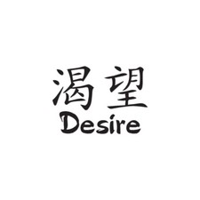 Desire Chinese Symbols - Vinyl Decal Sticker - Multiple Colors Sizes - ebn2598