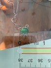 One Genuine Jade & Sterling Silver Necklace -Round Bead Jade On 18” 925 Silver — photo 5