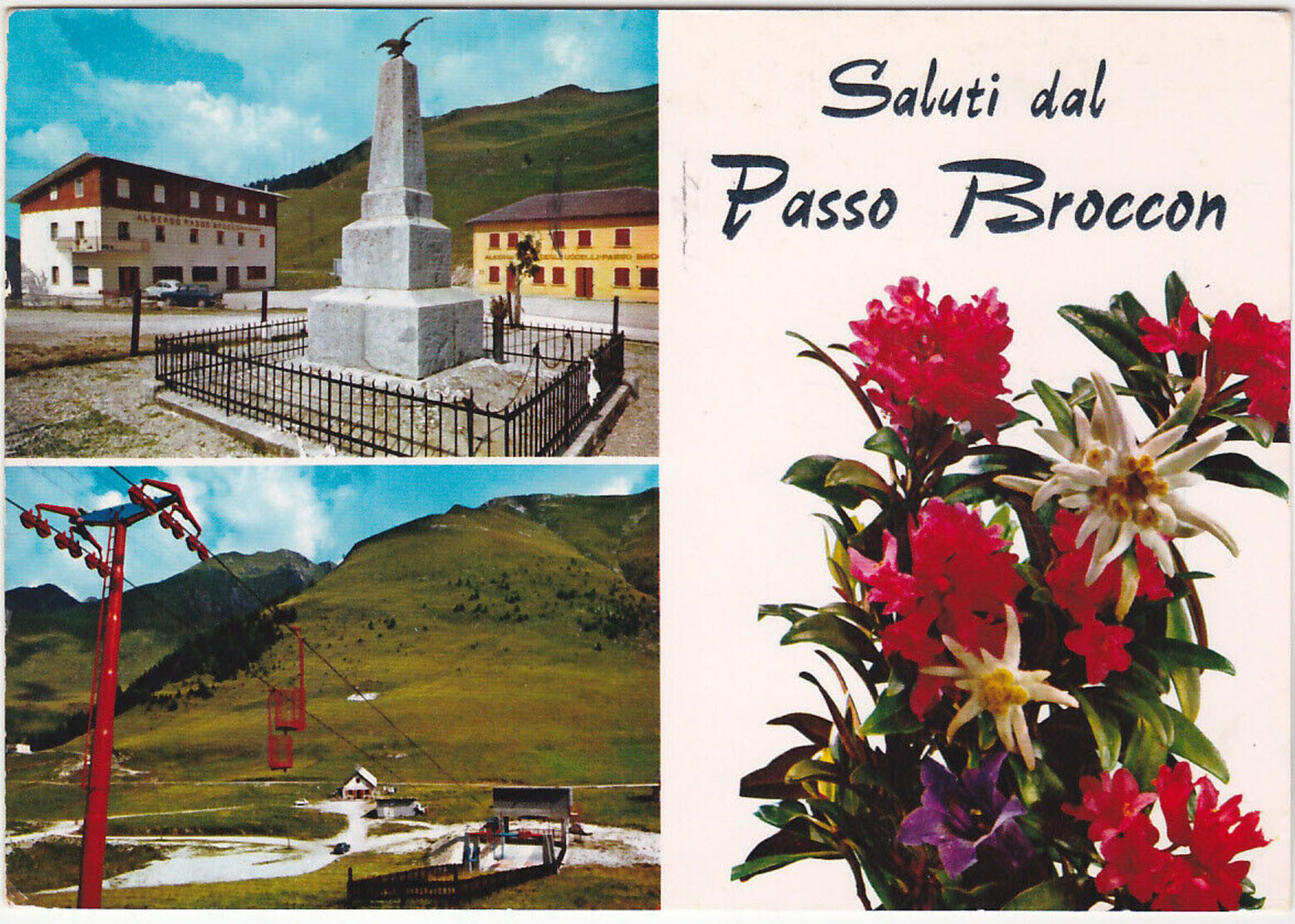 PASSO BROCCON - TRENTO - SALUTI DAL...- VEDUTINE - VIAGG. 1972 -34676-