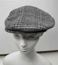 Vintage Pendleton 100% Wool Newsboy Cabbie Hat Made in USA Golf Cap Houndstooth