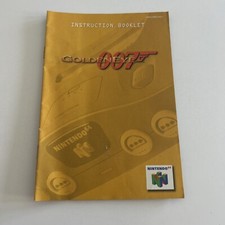 Goldeneye 007 Nintendo 64 Instruction Booklet N64 Authentic Manual Only