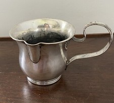 Tasse Ancienne À Lait Métal Argenté XIXe