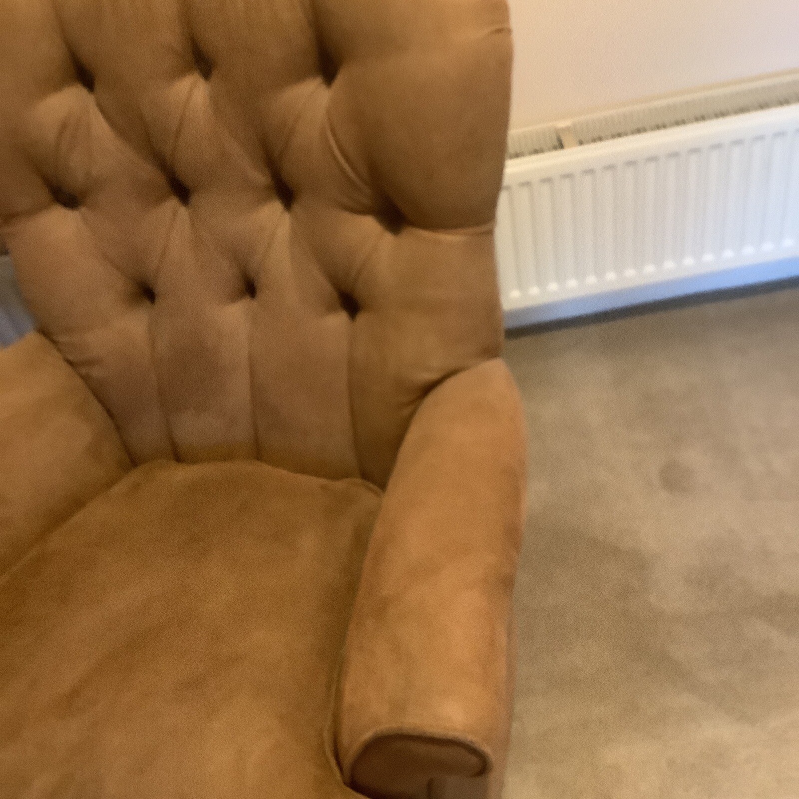 Armchair Button Back Easy Chair eBay