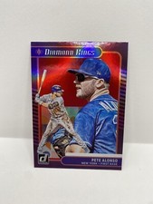 2021 DONRUSS BASEBALL PETE ALONSO DIAMOND KINGS RED HOLO Foil Parallel METS
