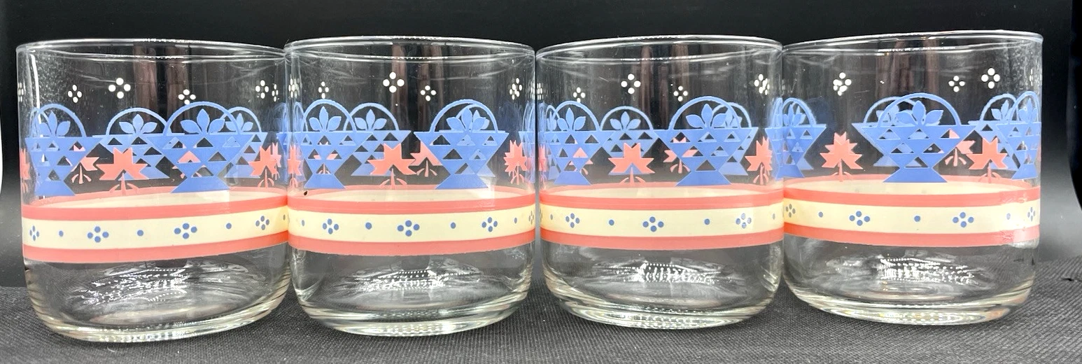 Libbey Country Quilt Tumblers