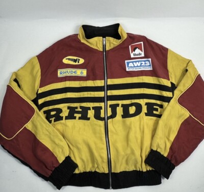 Rhude - Rally Logo Oversized Bomberjacke Größe: L UVP 1.950£