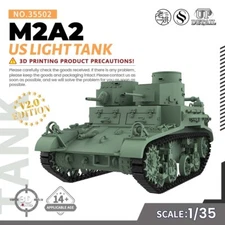 SSMODEL SS35502 1/35 Military Model Kit US M2A2 Light Tank