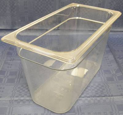 RUBBERMAID GN 1/3 200 mm tief Gastronorm-Behälter Polycarbonat klar ohne Griffe 