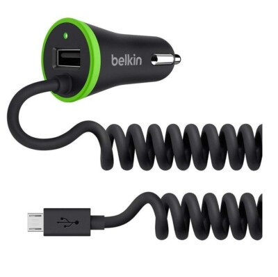 Belkin BKNF8M890BT04 Boost Up Universal Car Charger, Black New C16