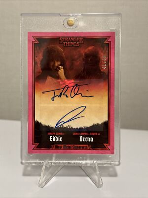Stranger Things 4, Bower (Vecna) / Quinn (Eddie) Dual Autograph Card #41/86