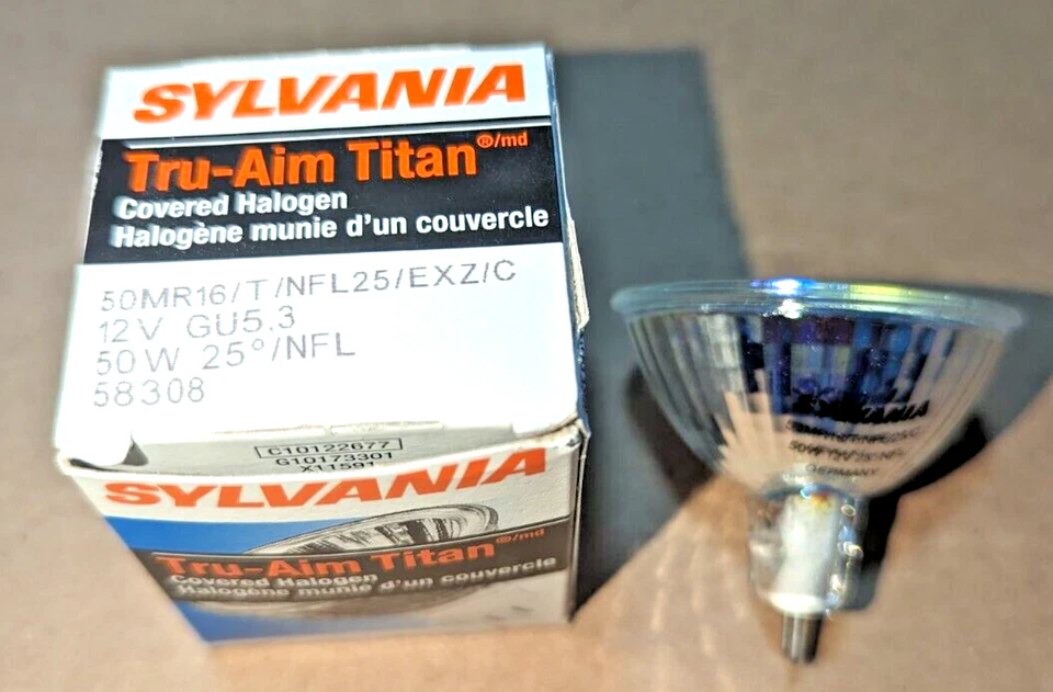 EXZ 50MR16/T/NFL25/C 58308 Sylvania Titan 50W 12V 25D NFL Germany 4000hrs 4-Pack - Image 2 of 4