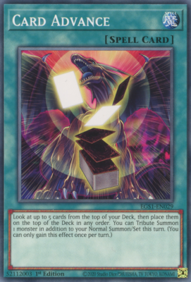 Card Advance EGS1-EN029 Common X 1 N/MINT YUGIOH Normal Spell card