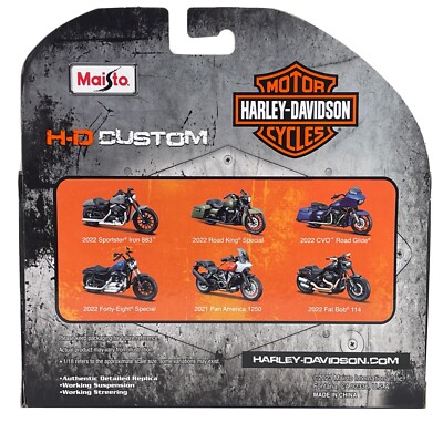 Maisto 1:18 Harley Davidson Road King Special 2022 Motorcycle