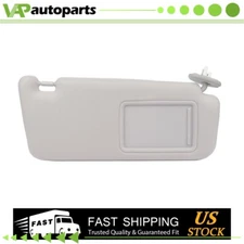 For 2009-2016 Toyota Venza Right Passenger Side GRAY Sun Visor With Cover Trim