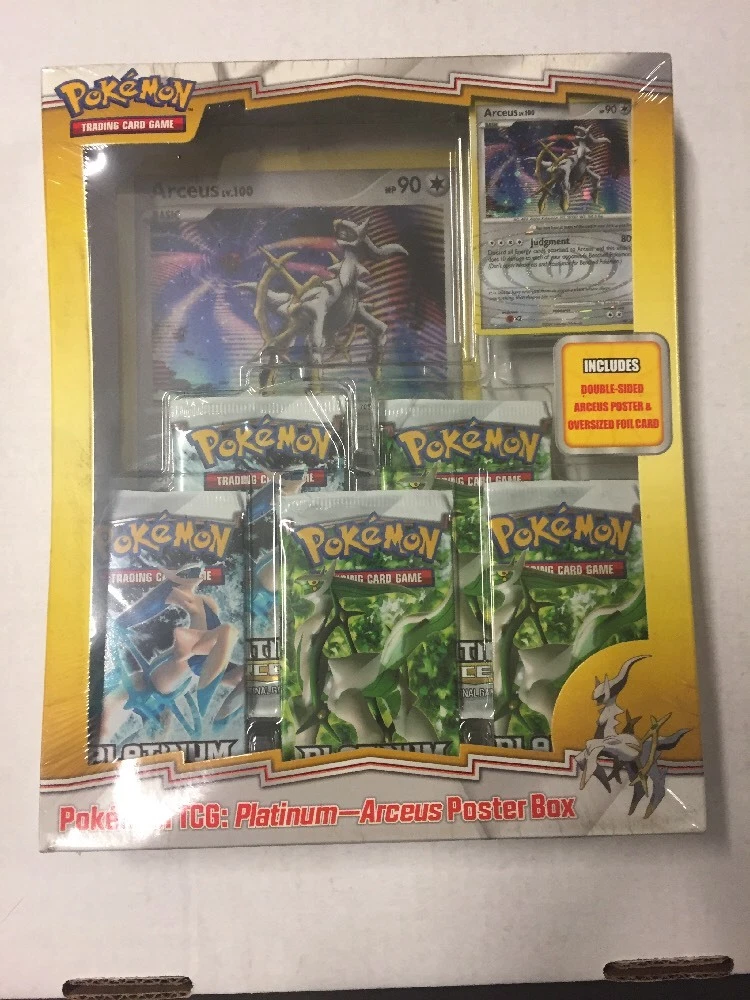 Pokemon TCG Platinum Arceus Print Ad Card Game Poster Art PROMO Original  Alpha