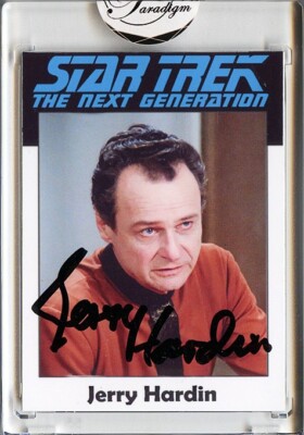 -STAR TREK: The Next Generation- Jerry Hardin Signed/Autograph/Auto Sci-Fi Card