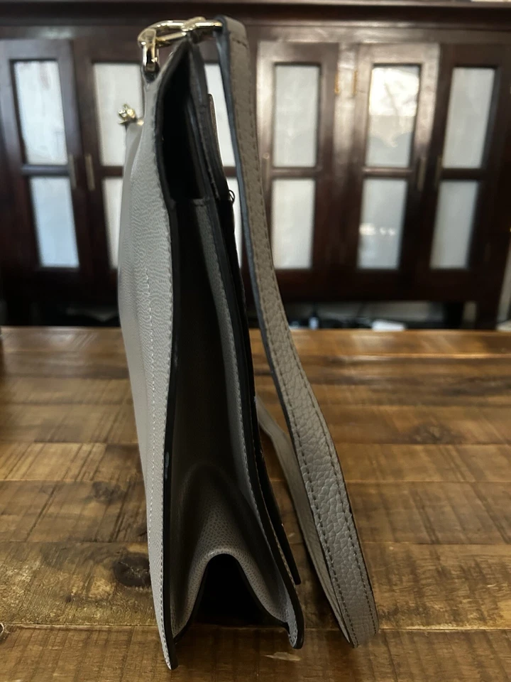 Furla Handbag Blue Black Gray Abstract Shoulder Strap Officecore Office Siren - Image 3 of 4