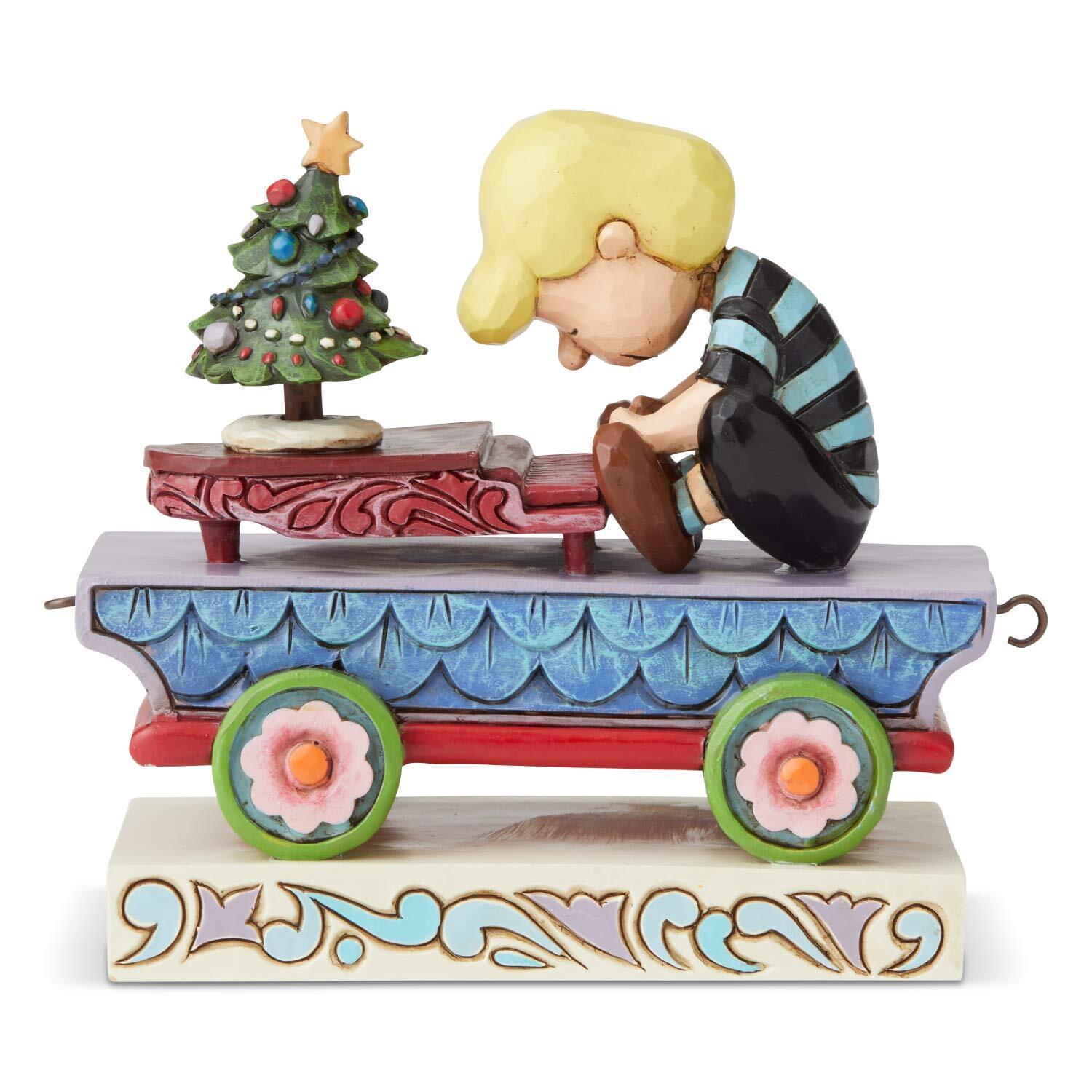 Jim Shore Peanuts Schroeder Christmas Concerto Train Car Figurine ...