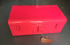 Metal storage trunk, pink, kids storage, New but shop-damaged, RP £49