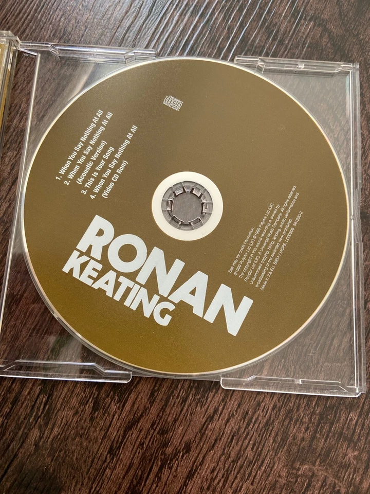 "Ronan Keating - When You Say Nothing At All" Maxi CD, 3 Tracks + Musikvideo - Bild 2 von 3