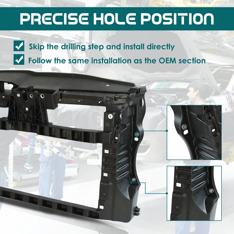 Soporte para radiador Volkswagen GTI Golf 2010 2011 2012 2013 2014 | VW1225131 Foto 3 de 4