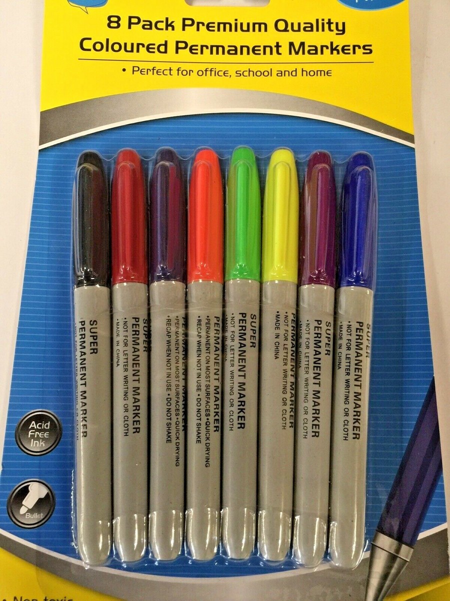 Markers COLOR Permanent SUPER MARKERS Pen Bulk Texta Fine Point
