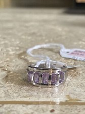 NWT 925 Sterling Silver Amethyst Ring Size 7 MSRP 119 2041