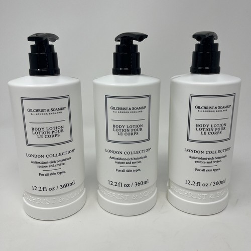 Gilchrist & Soames Body Lotion London Collection 360ml /12.2 Fl oz (NEW!) X 3